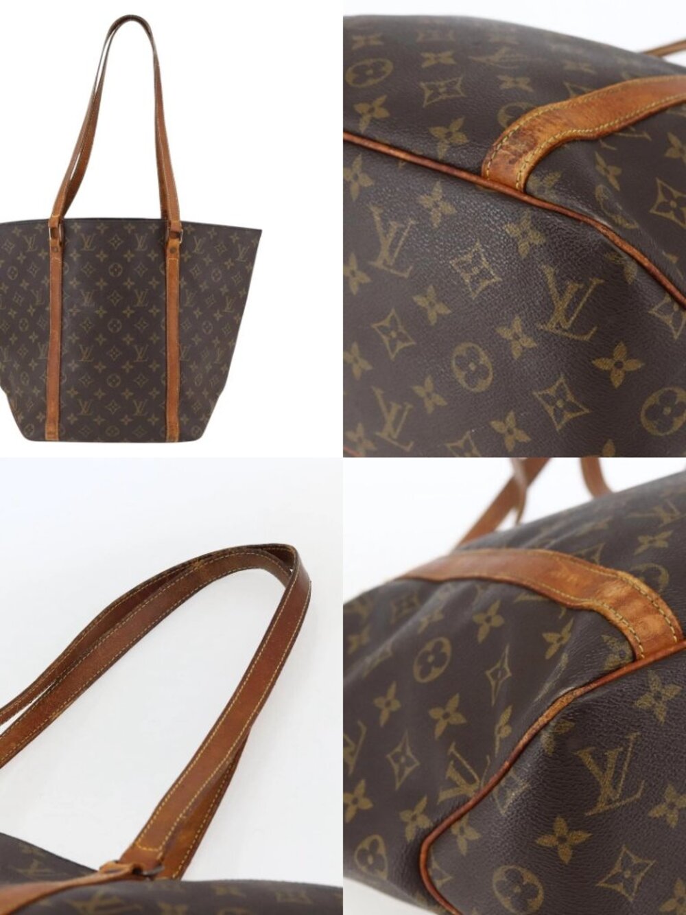 LOUIS VUITTON Monogram Sac Shopping Tote Bag M51108 LV Auth 171034 - Picture 13 of 15
